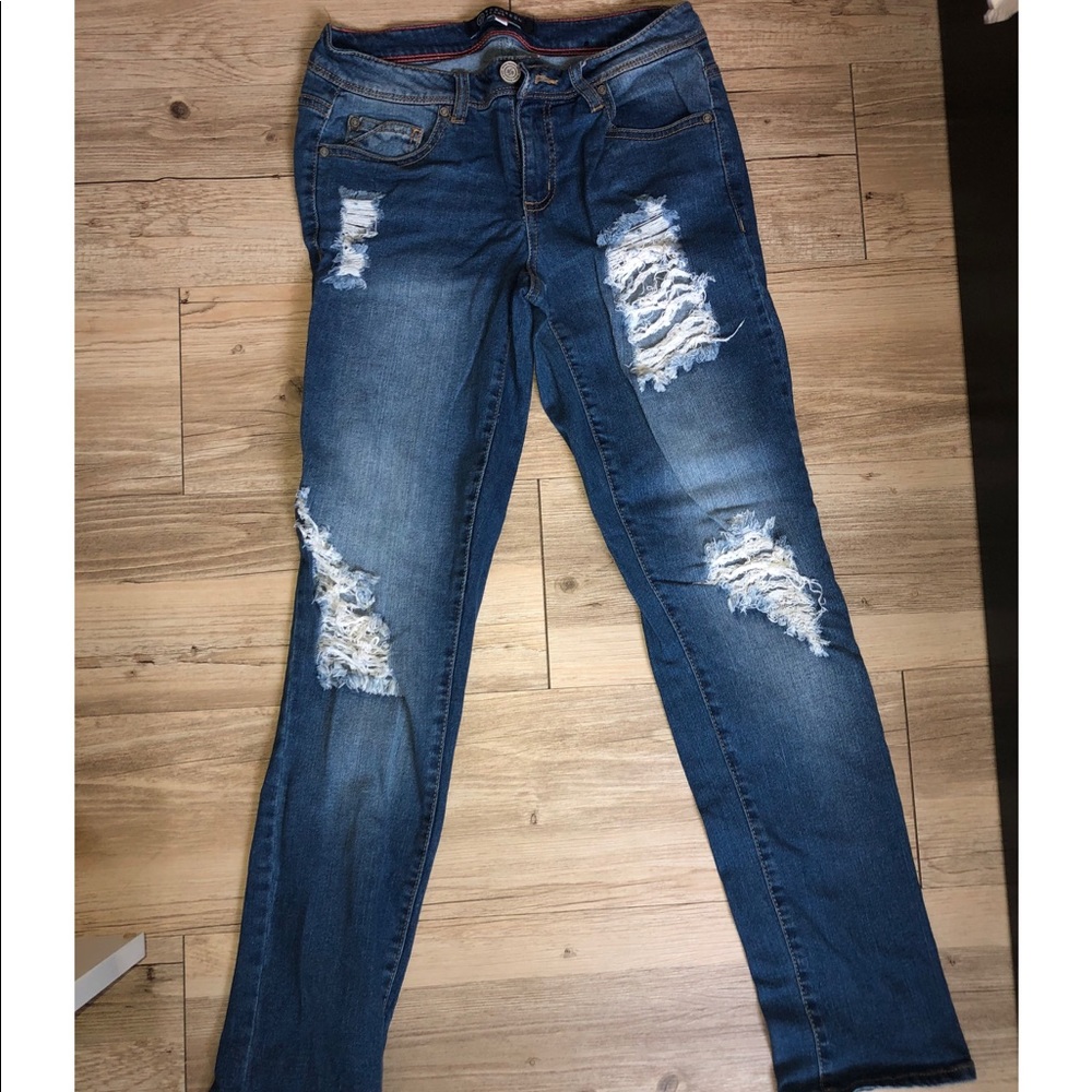 Fashion Nova Distressed Skinny Jeans